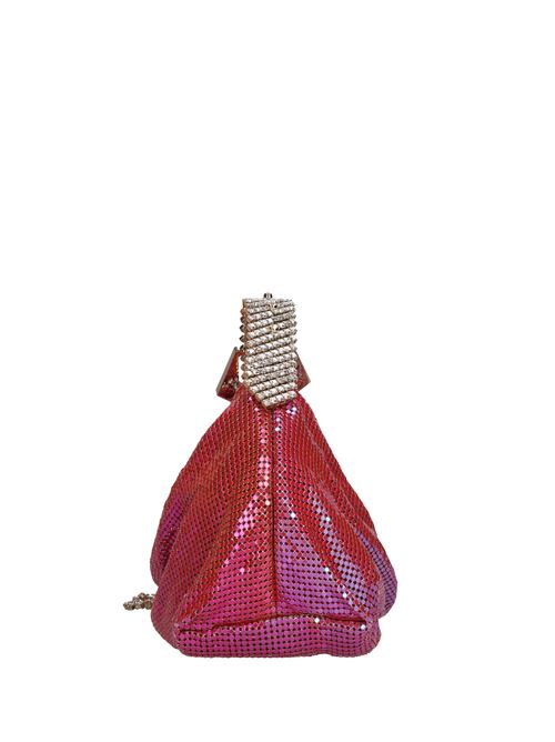 Borsa mini modello jill in maglia metallica GEDEBE | JILL METAL MESHFUCSIA